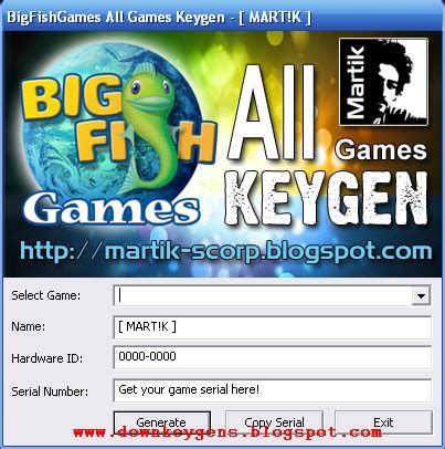 big fish games keygen.